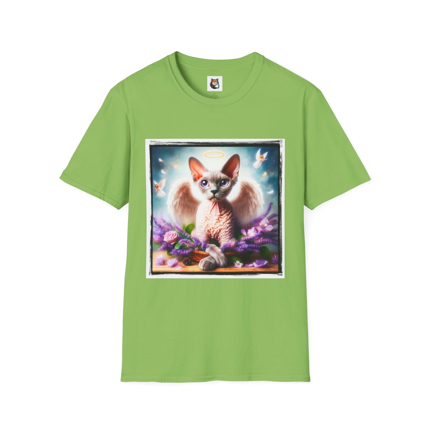 Devon Rex wings Unisex Softstyle T-Shirt