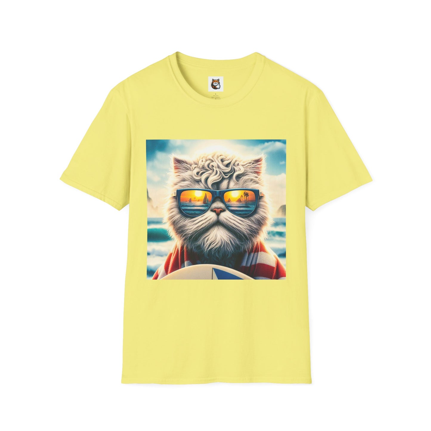 Selkirk Rex Cat T-Shirt beach day