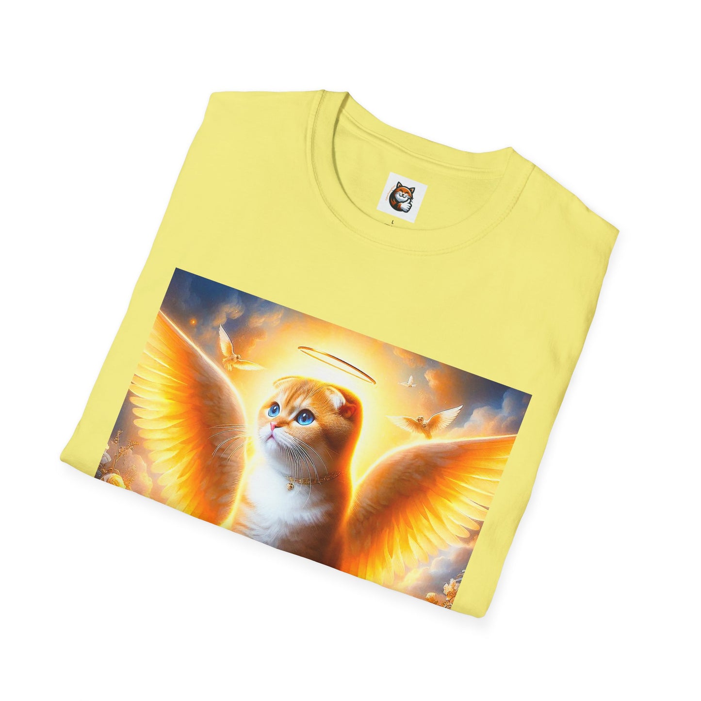 Scottish Fold Cat golden Angel T-Shirt