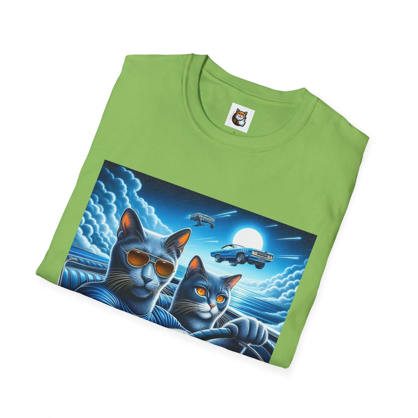 Russian Blue Cat pretty night T-Shirt