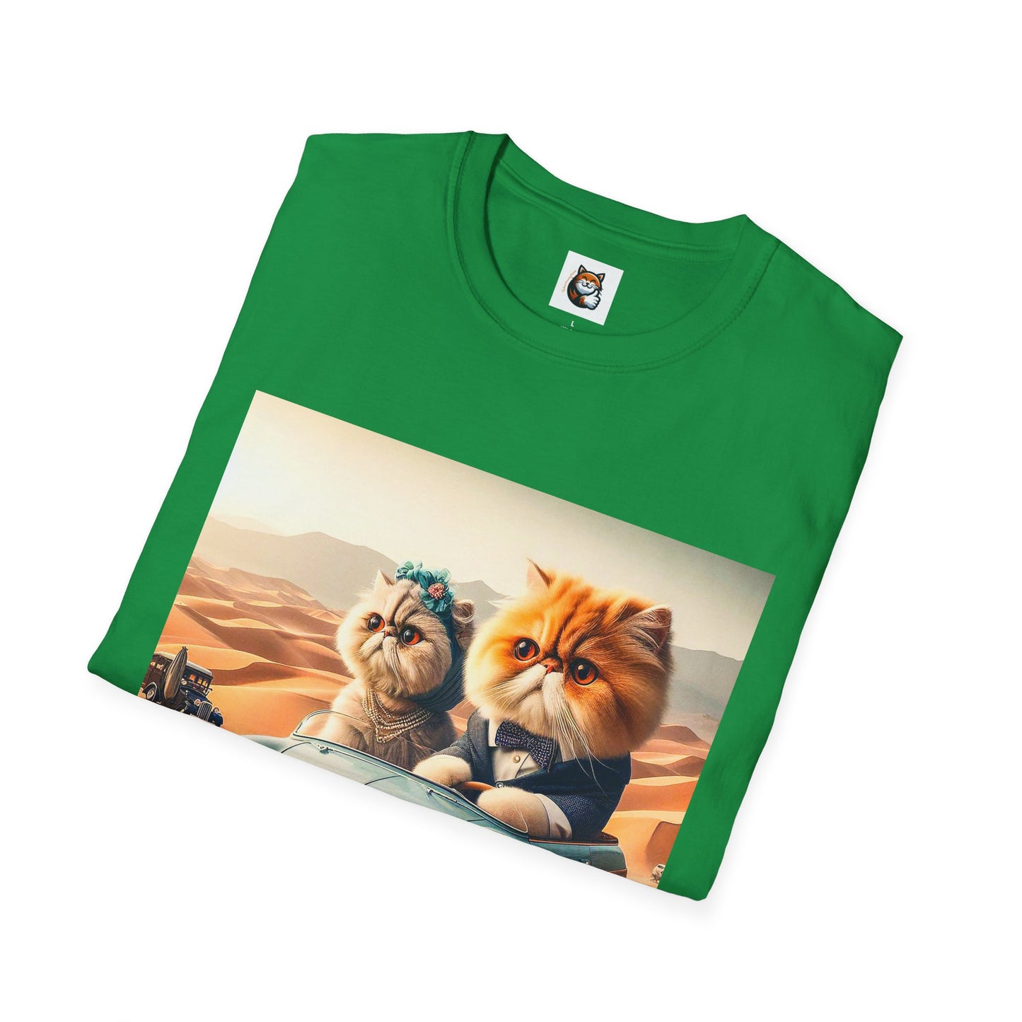 Wacky Persian Cat Unisex Softstyle T-Shirt