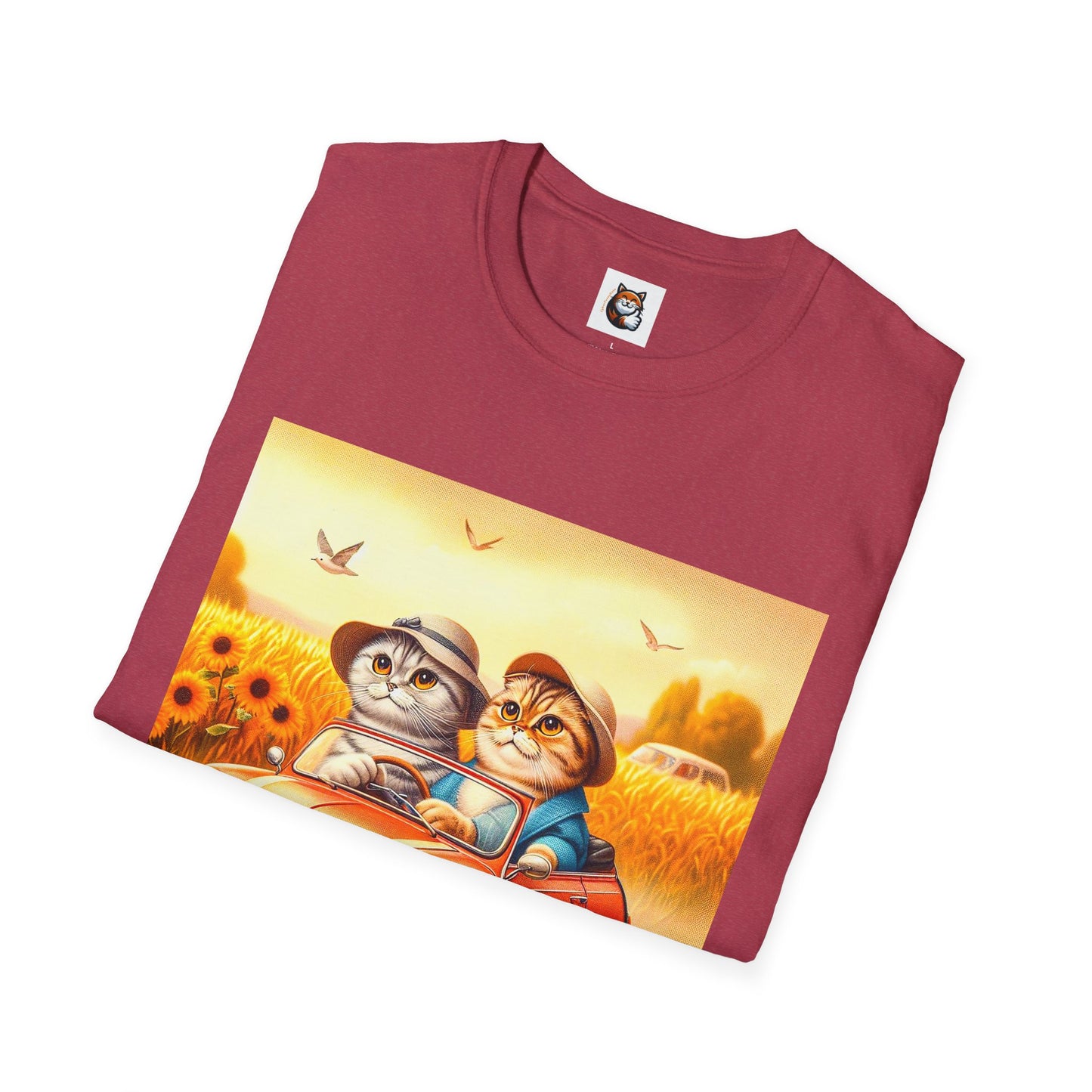 Scottish Fold pretty flowers shirt