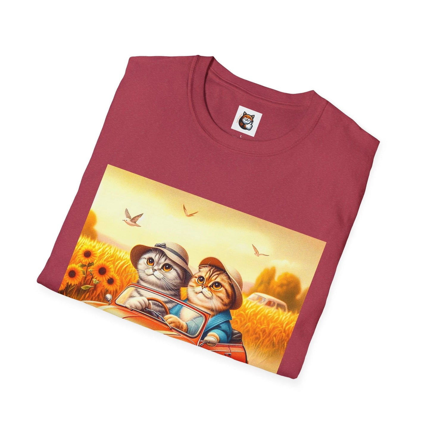 Scottish Fold pretty flowers shirt by Printify