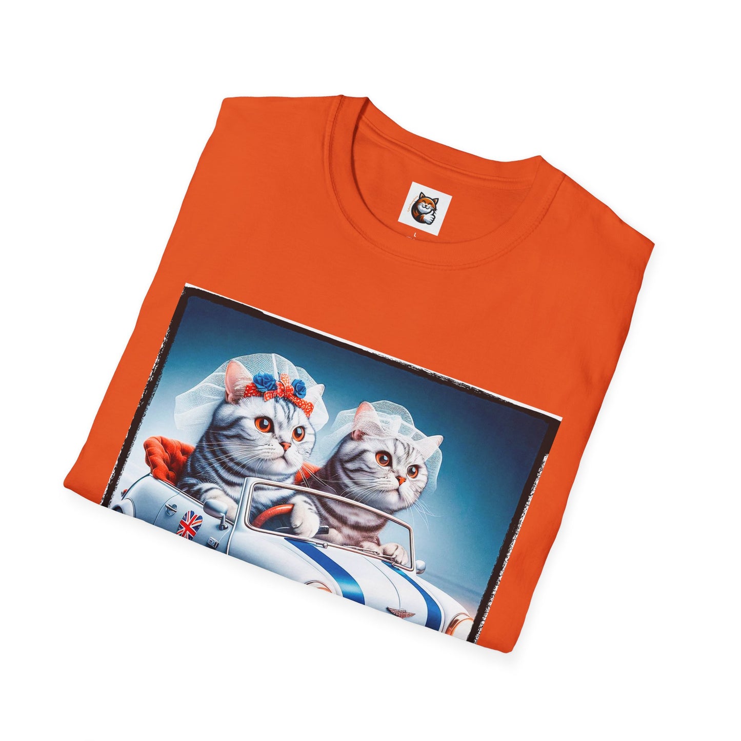 Wacky American Shorthair driving Softstyle T-Shirt