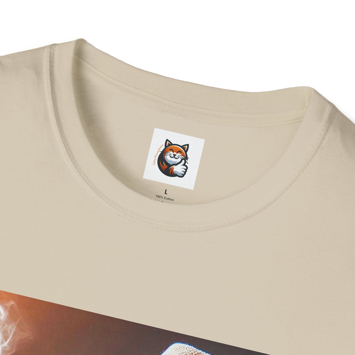Devon Rex Cat whiskey drinker Softstyle T-Shirt