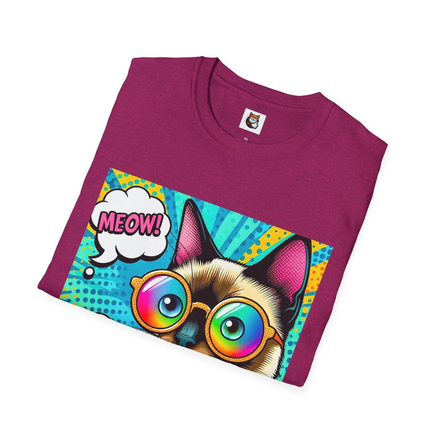 Siamese Cat comic book cutie shirt by Printify