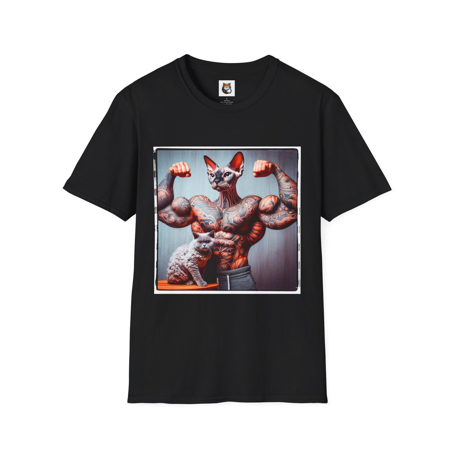Devon Rex Cat Unisex Softstyle T-Shirt