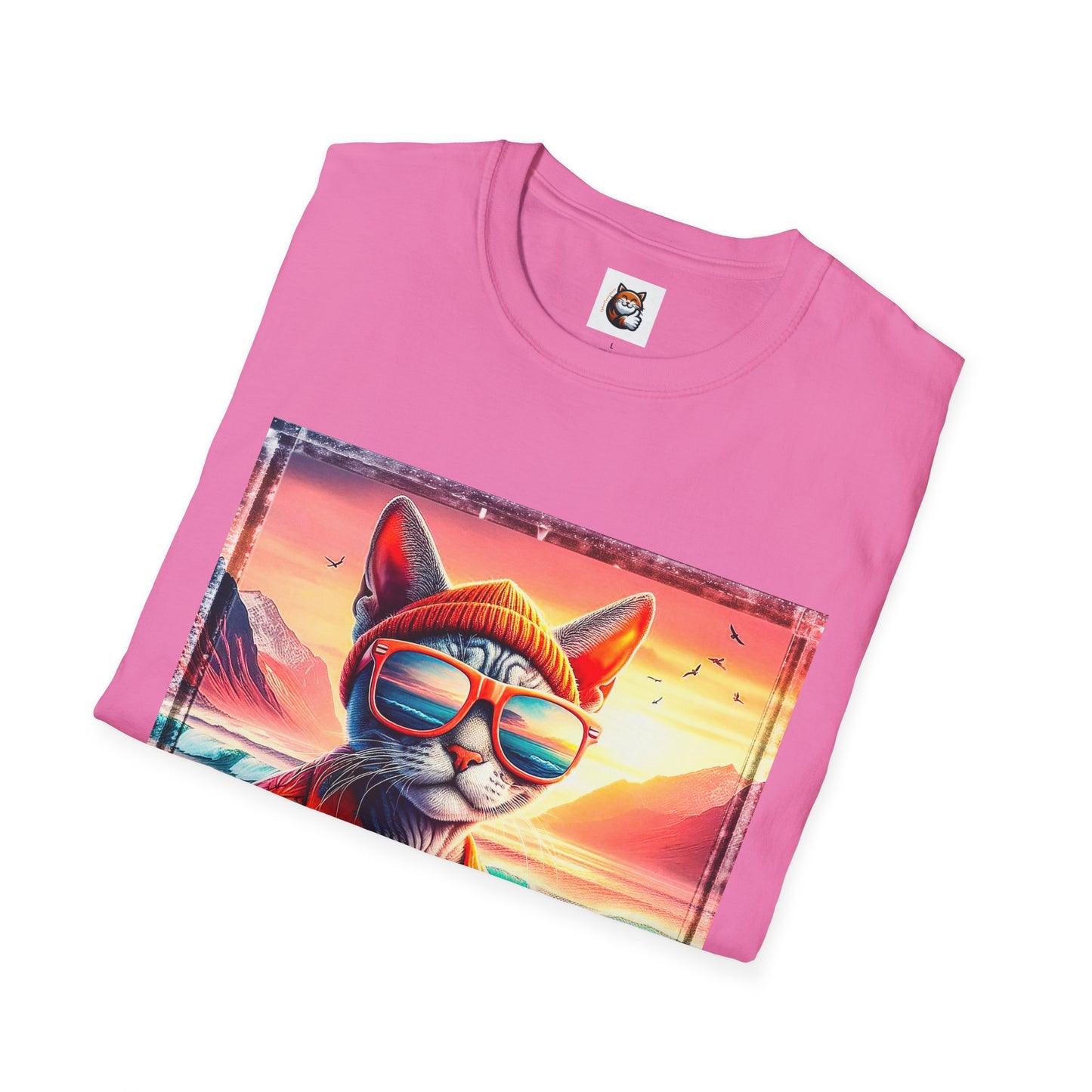 Devon Rex Cat Unisex Softstyle T-Shirt