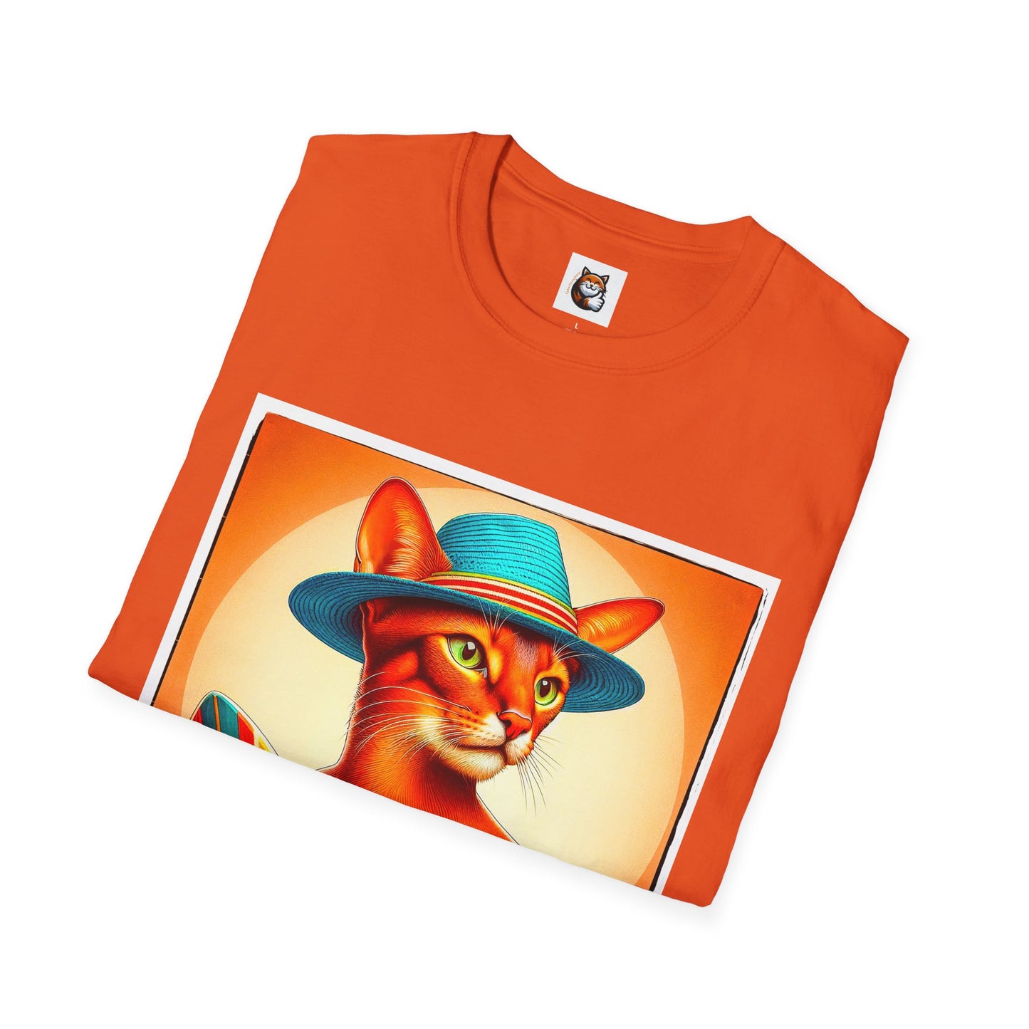 Abyssinian surfing Softstyle T-Shirt