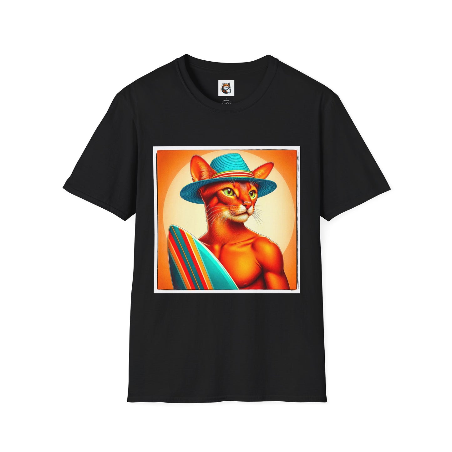 Abyssinian surfing Softstyle T-Shirt