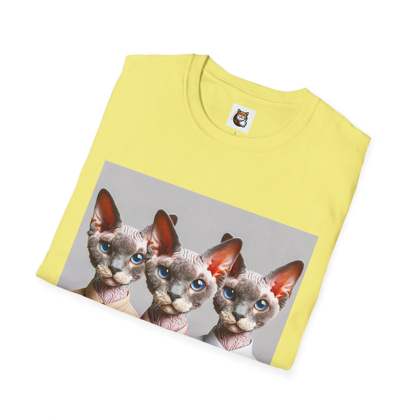 Devon Rex Cat business suits Softstyle T-Shirt