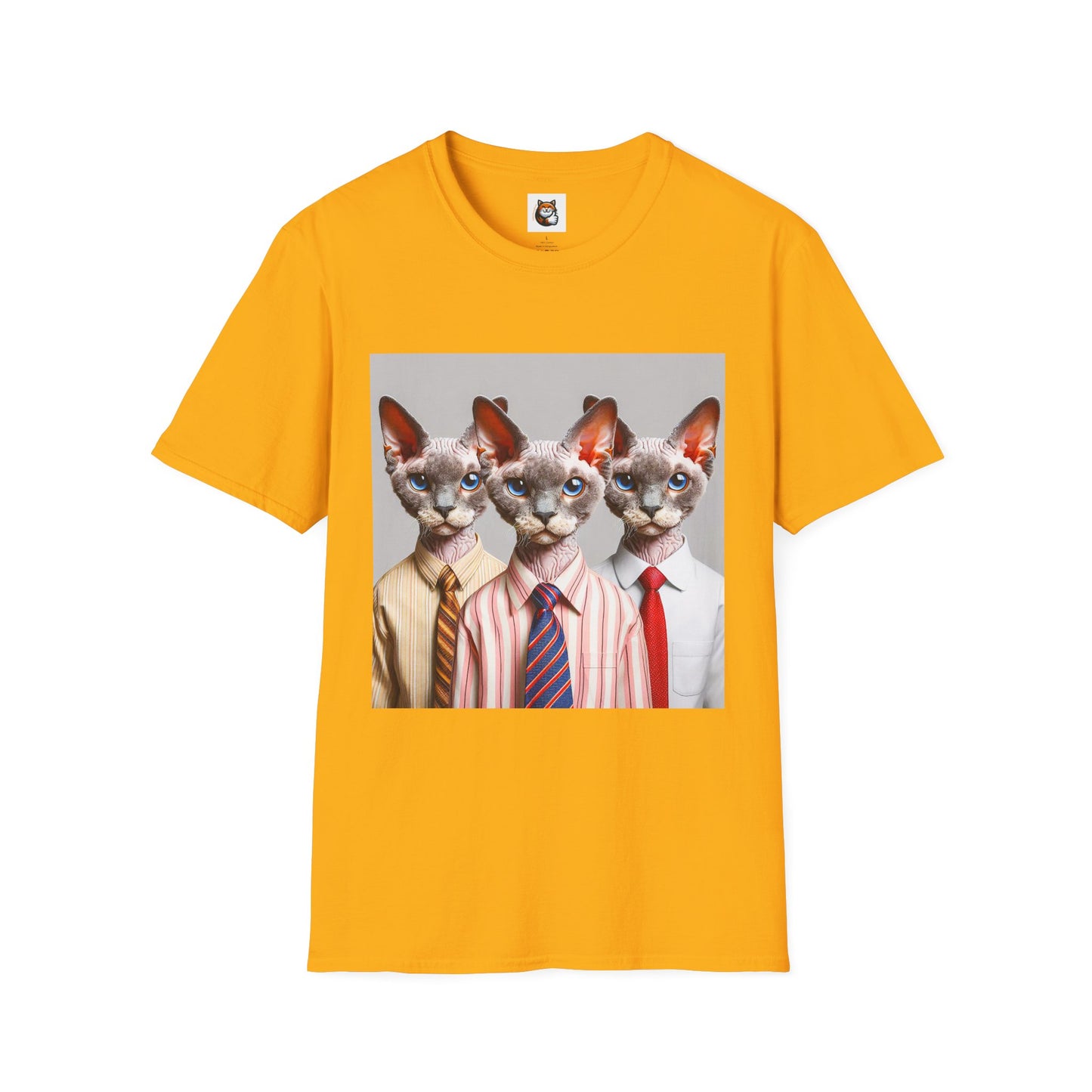 Devon Rex Cat business suits Softstyle T-Shirt