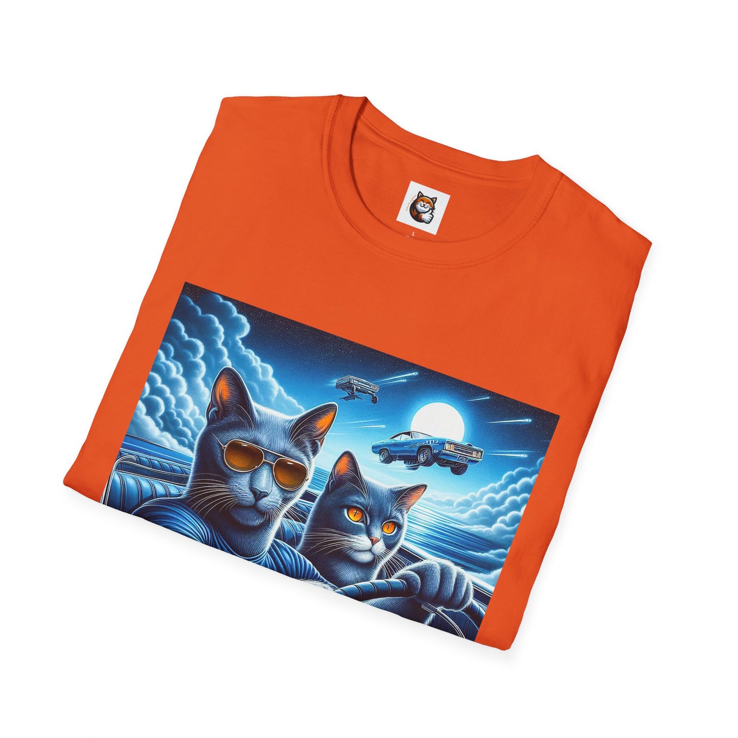 Russian Blue Cat pretty night T-Shirt