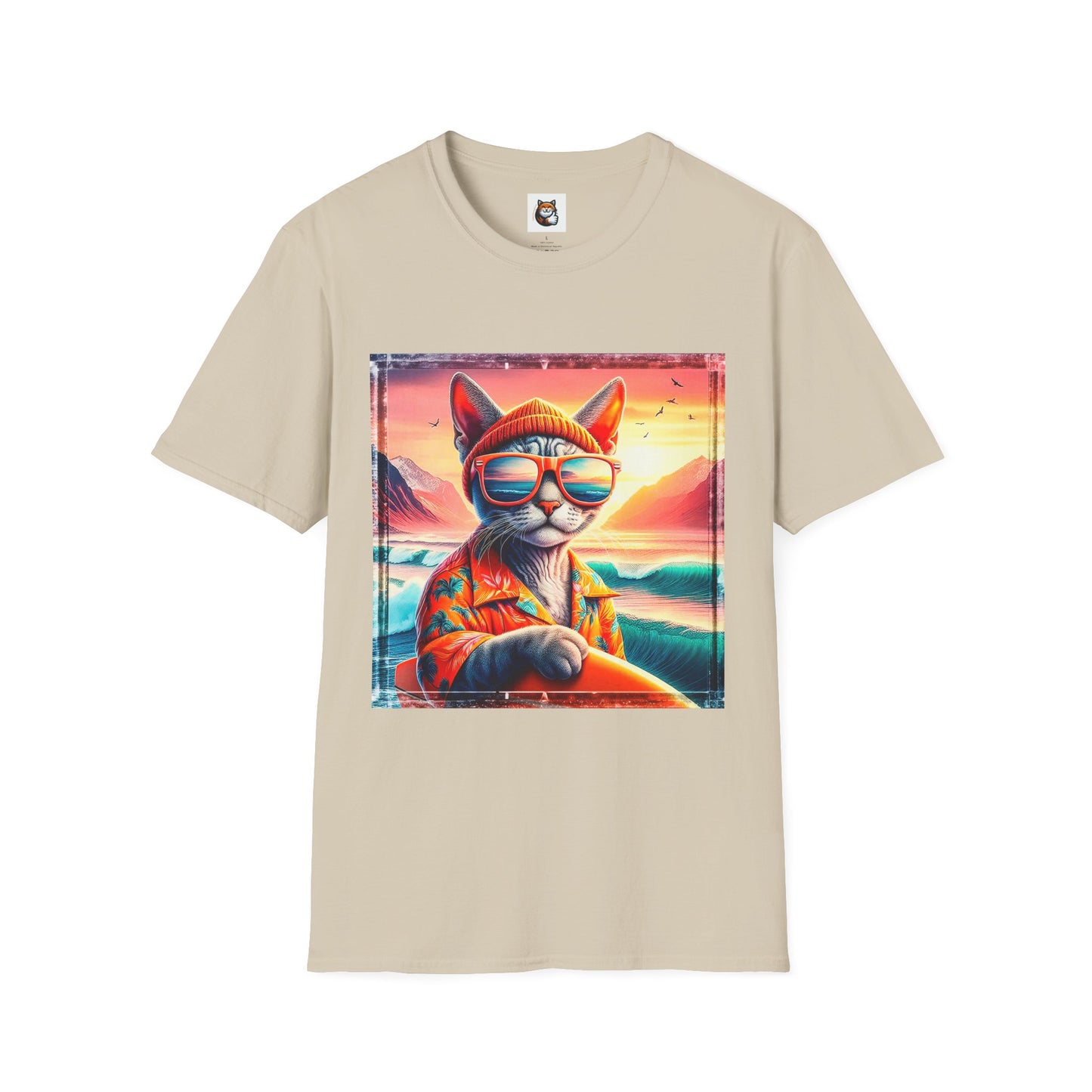 Devon Rex Cat Unisex Softstyle T-Shirt