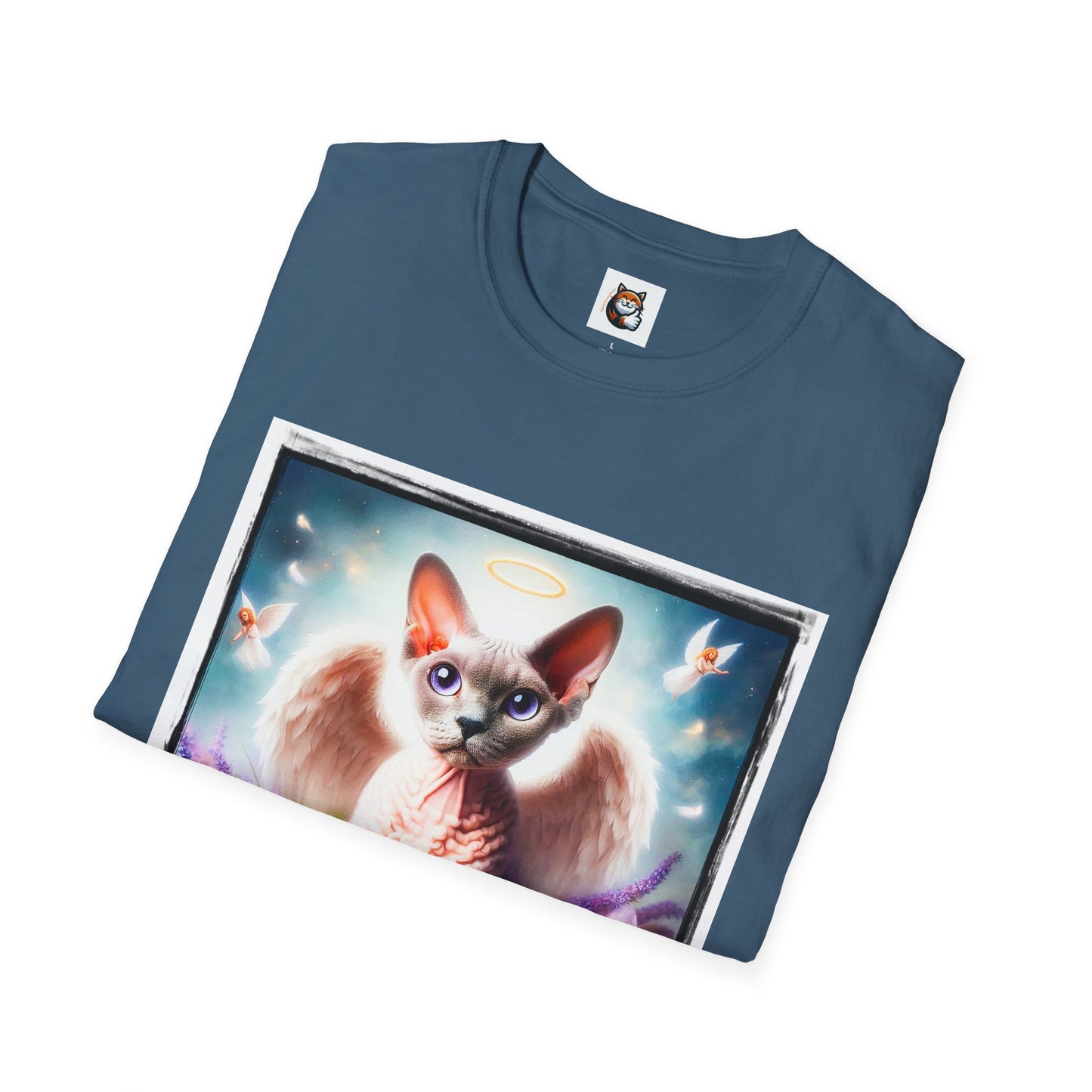 Devon Rex wings Unisex Softstyle T-Shirt