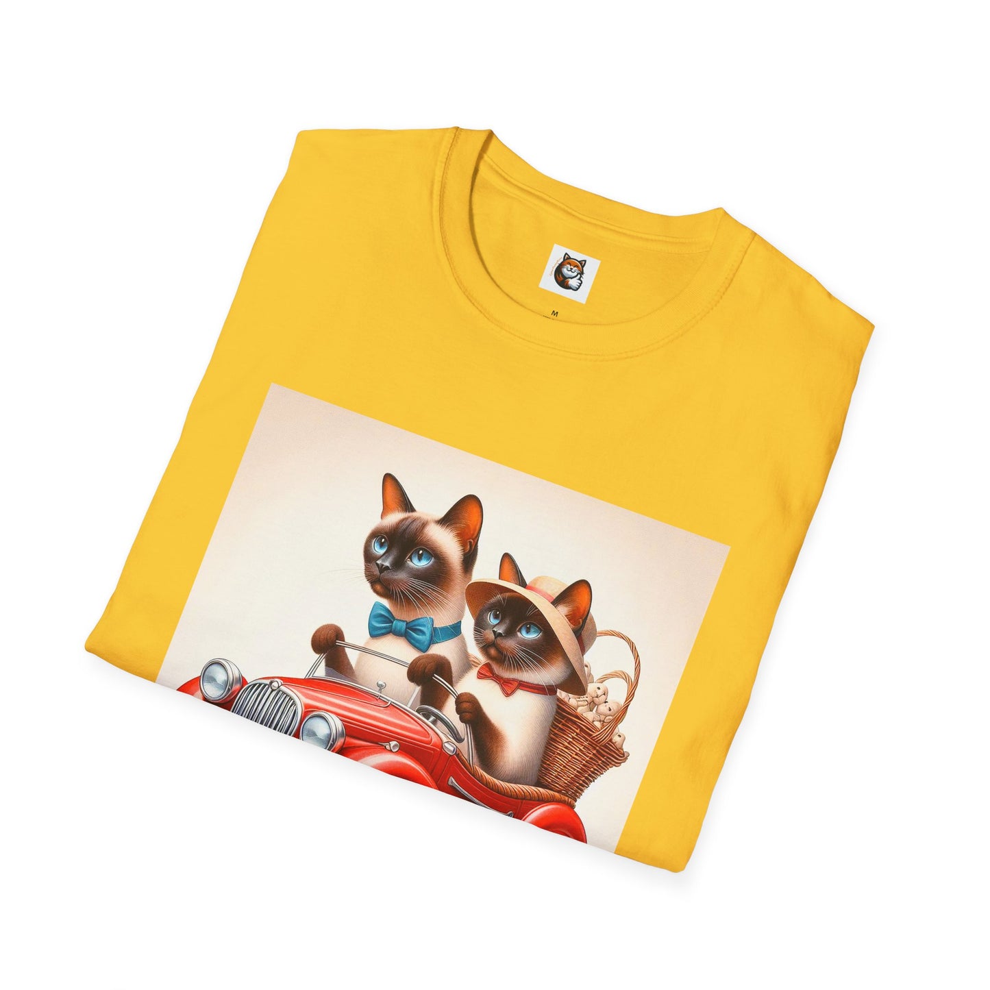 Wacky Siamese Cat red car