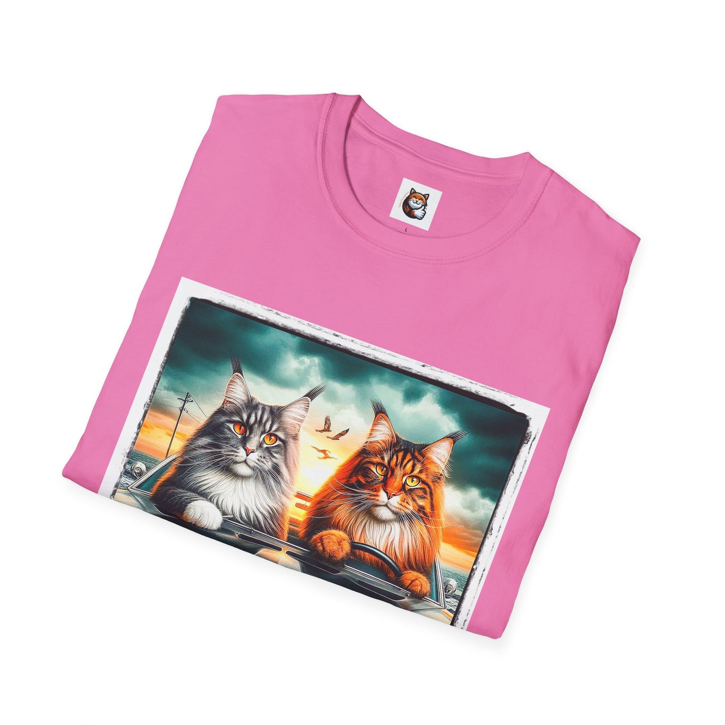 Wacky Maine Coon Unisex Softstyle T-Shirt