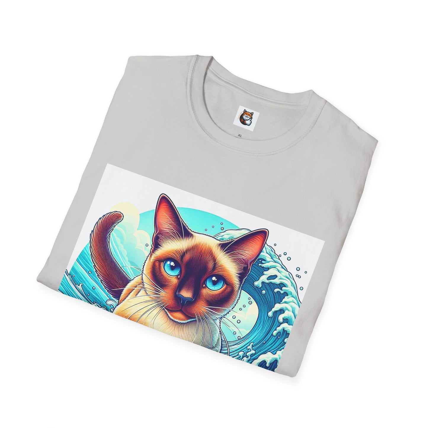 Surfing Siamese Cat