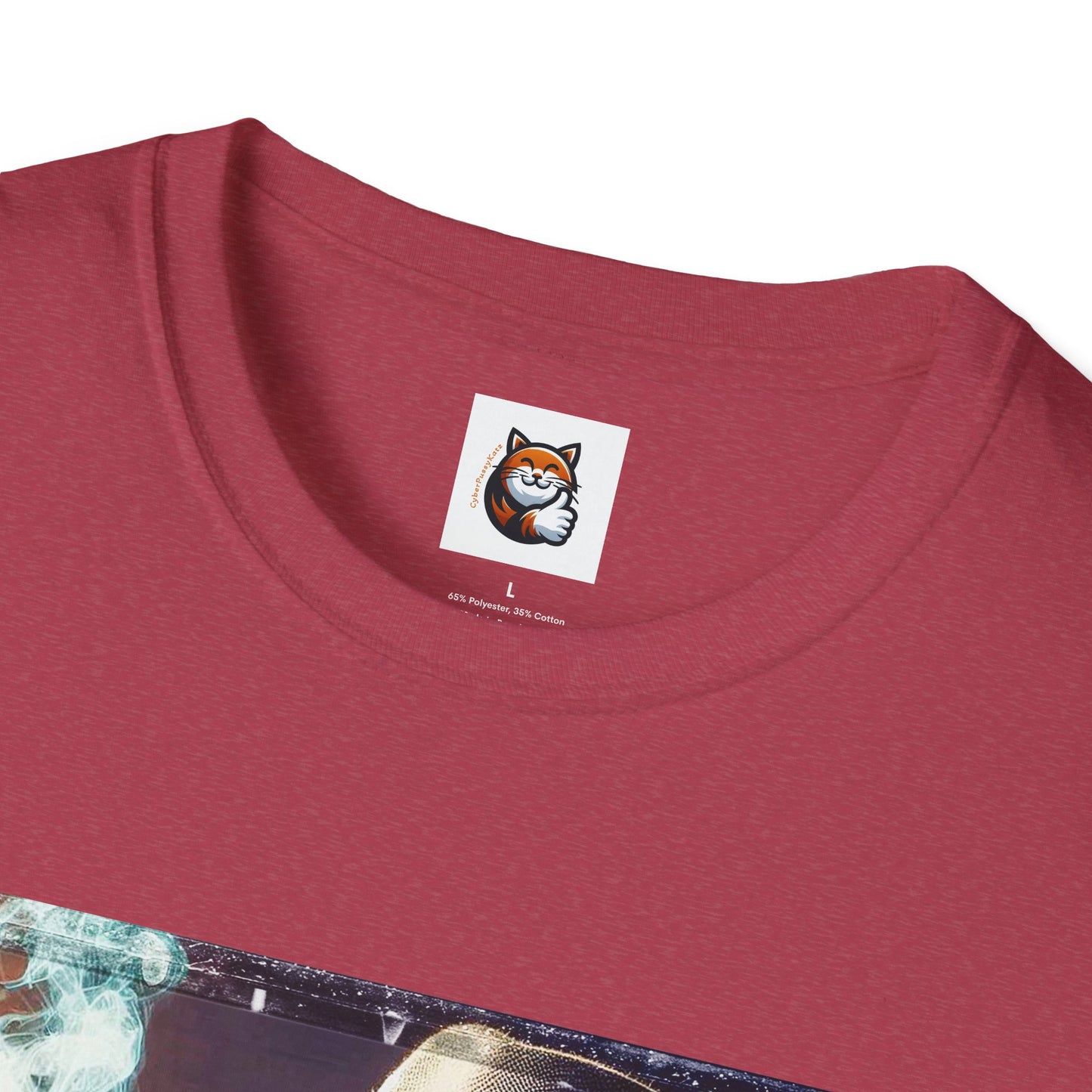Devon Rex Cat whiskey drinker Softstyle T-Shirt