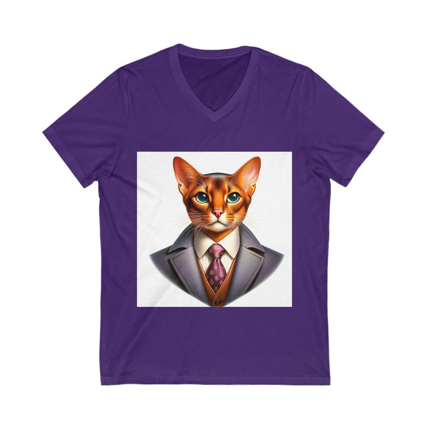 Abyssinian businessman Jersey Short Sleeve V-Neck Tee