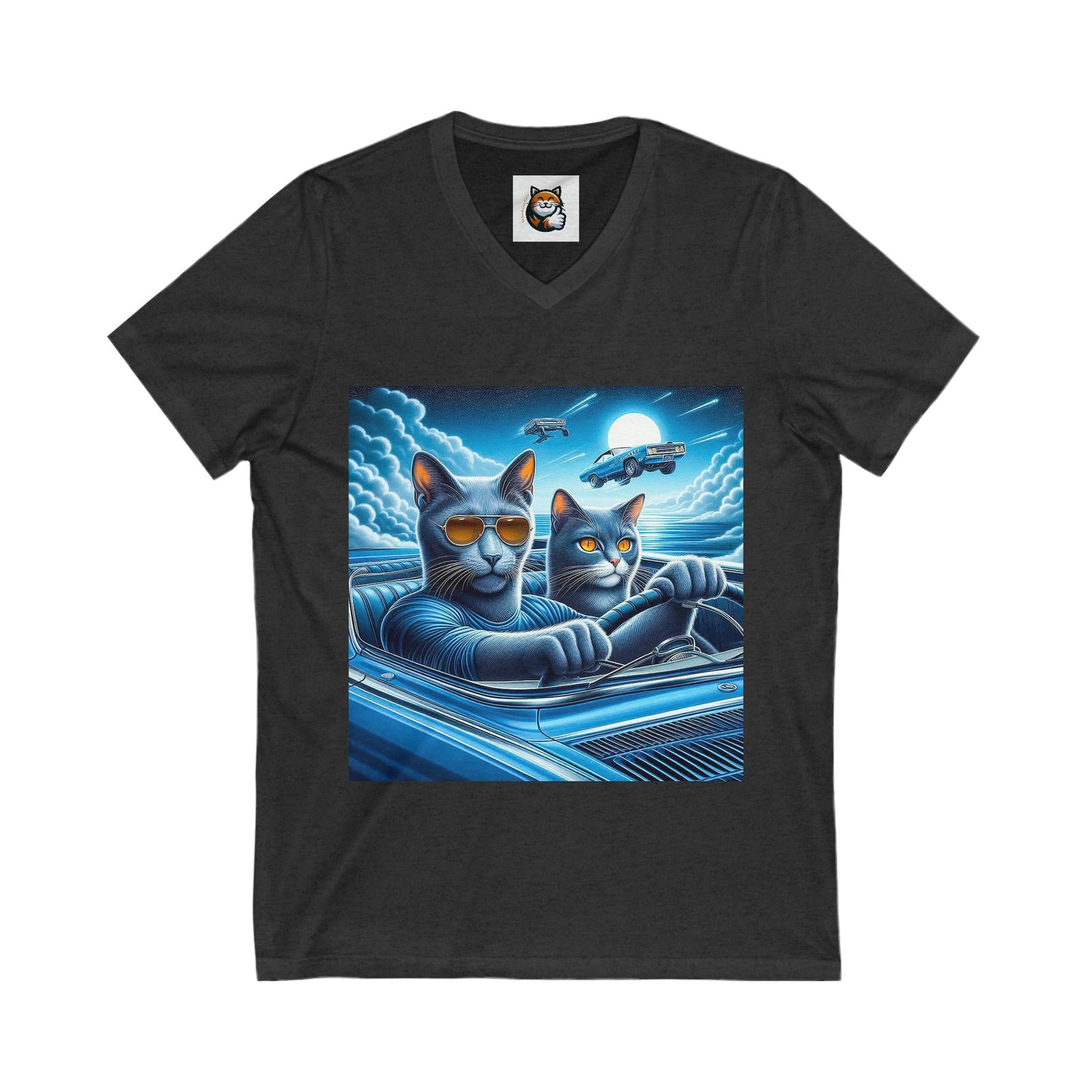 Wacky Russian friends driving V-Neck Tee
