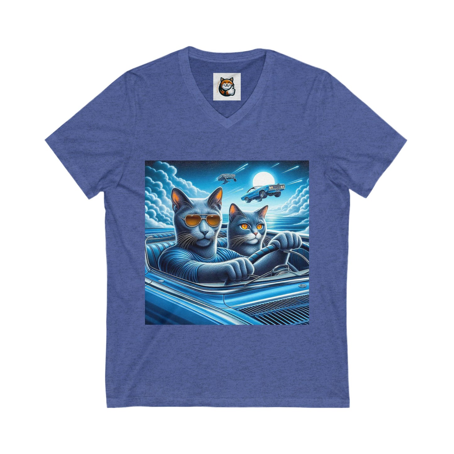 Wacky Russian friends driving V-Neck Tee