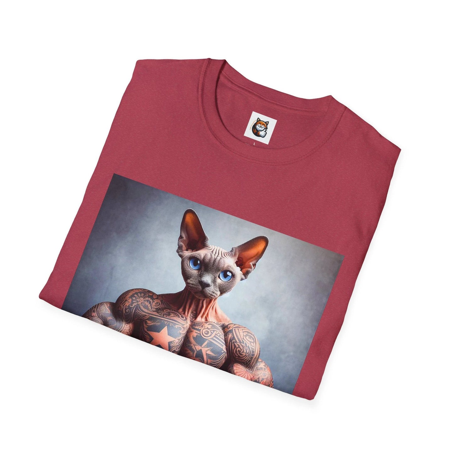 Devon Rex Cat Unisex Softstyle T-Shirt by Printify