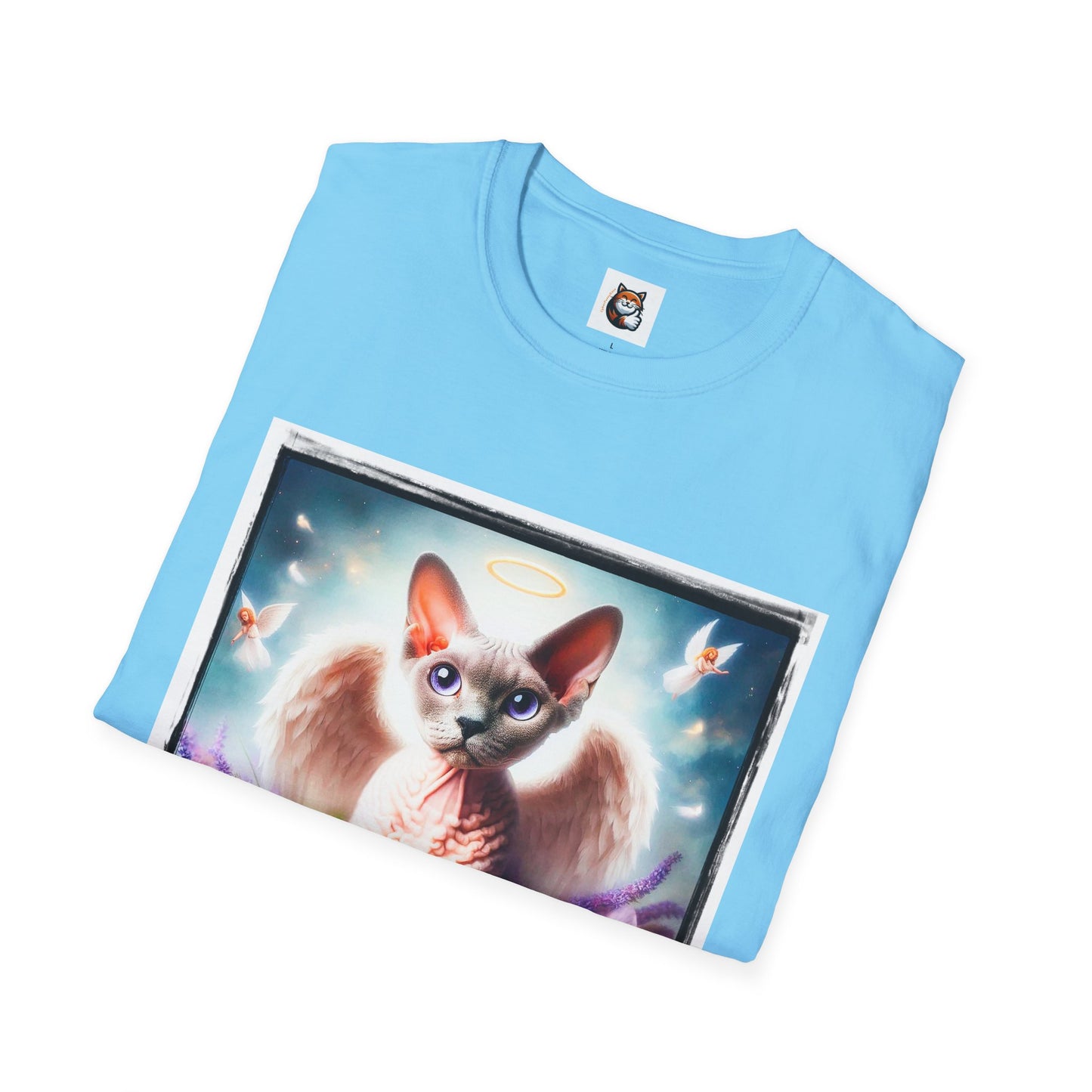 Devon Rex wings Unisex Softstyle T-Shirt