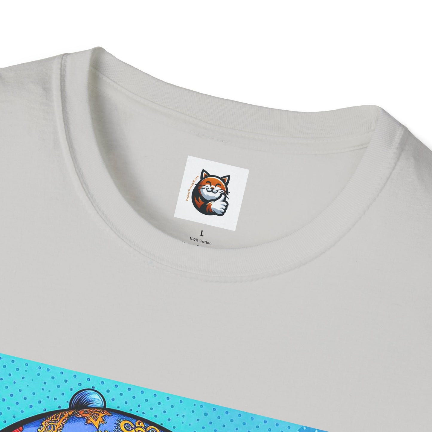 Russian Blue Cat Unisex Softstyle T-Shirt