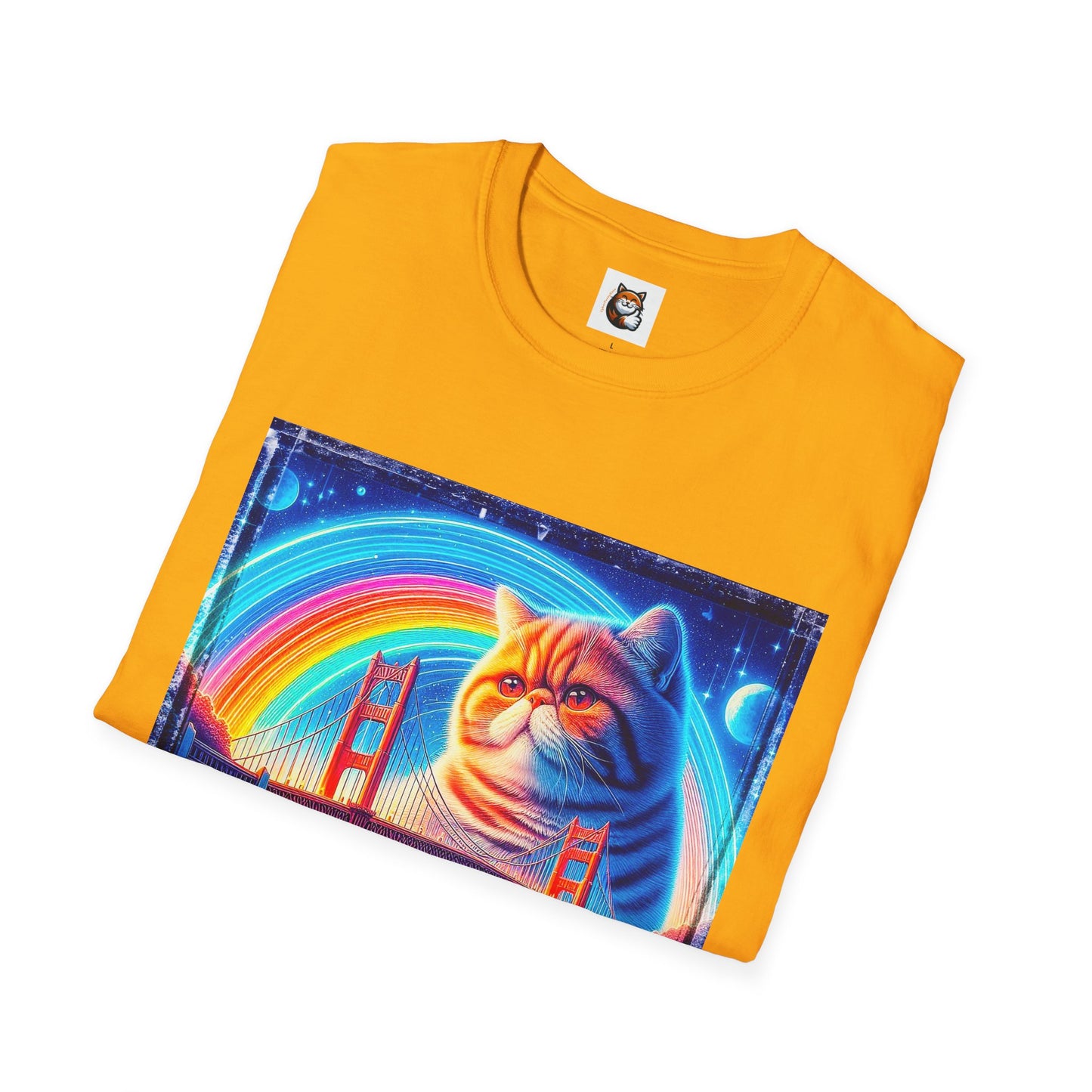 Exotic Shorthair Cat Unisex Softstyle T-Shirt