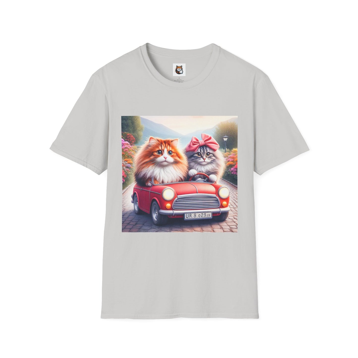 Wacky Norwegian Forest Cat Unisex Softstyle T-Shirt