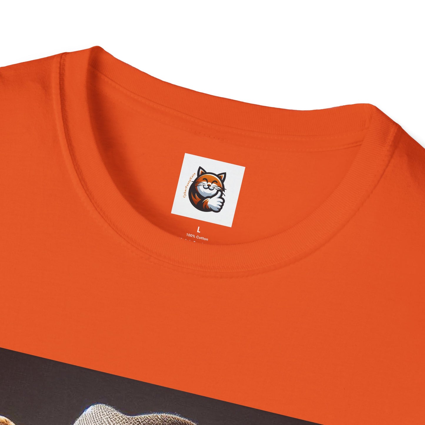 Devon Rex Cat hat and tie Softstyle T-Shirt