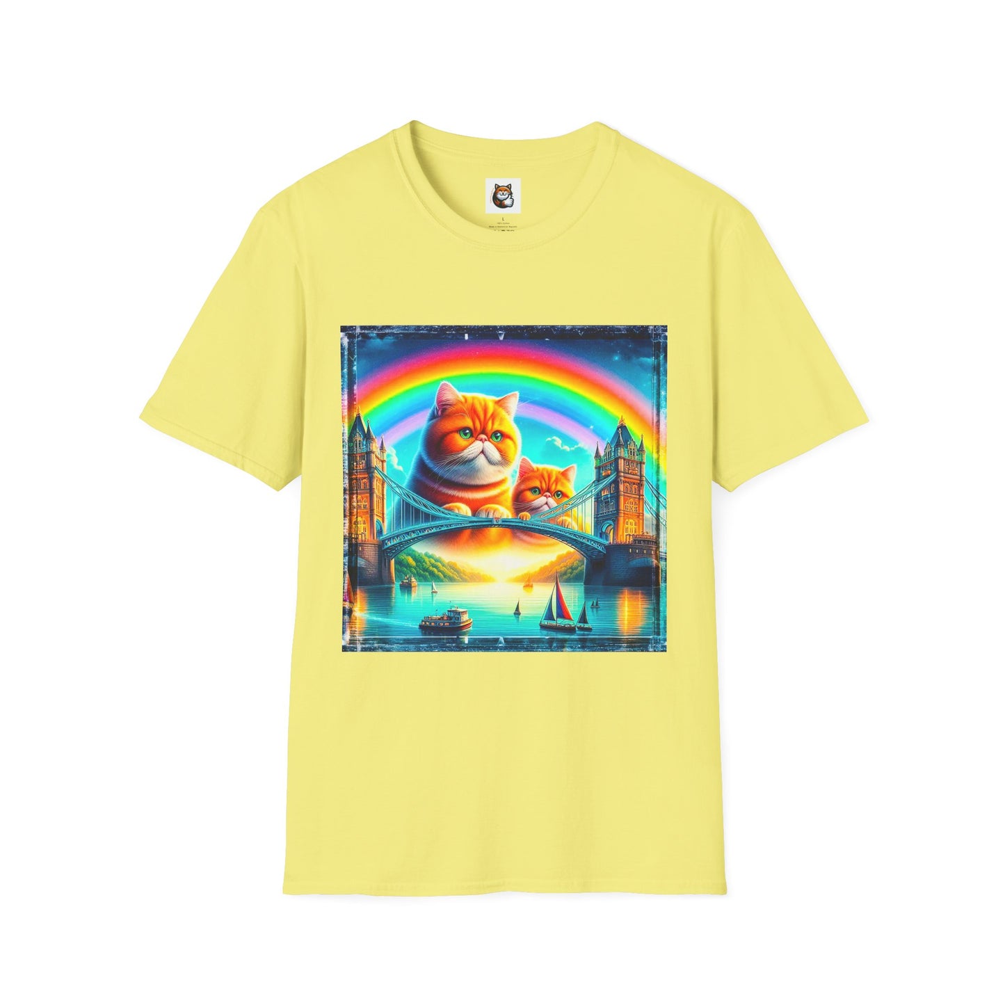 Exotic Shorthair Cat Unisex Softstyle T-Shirt