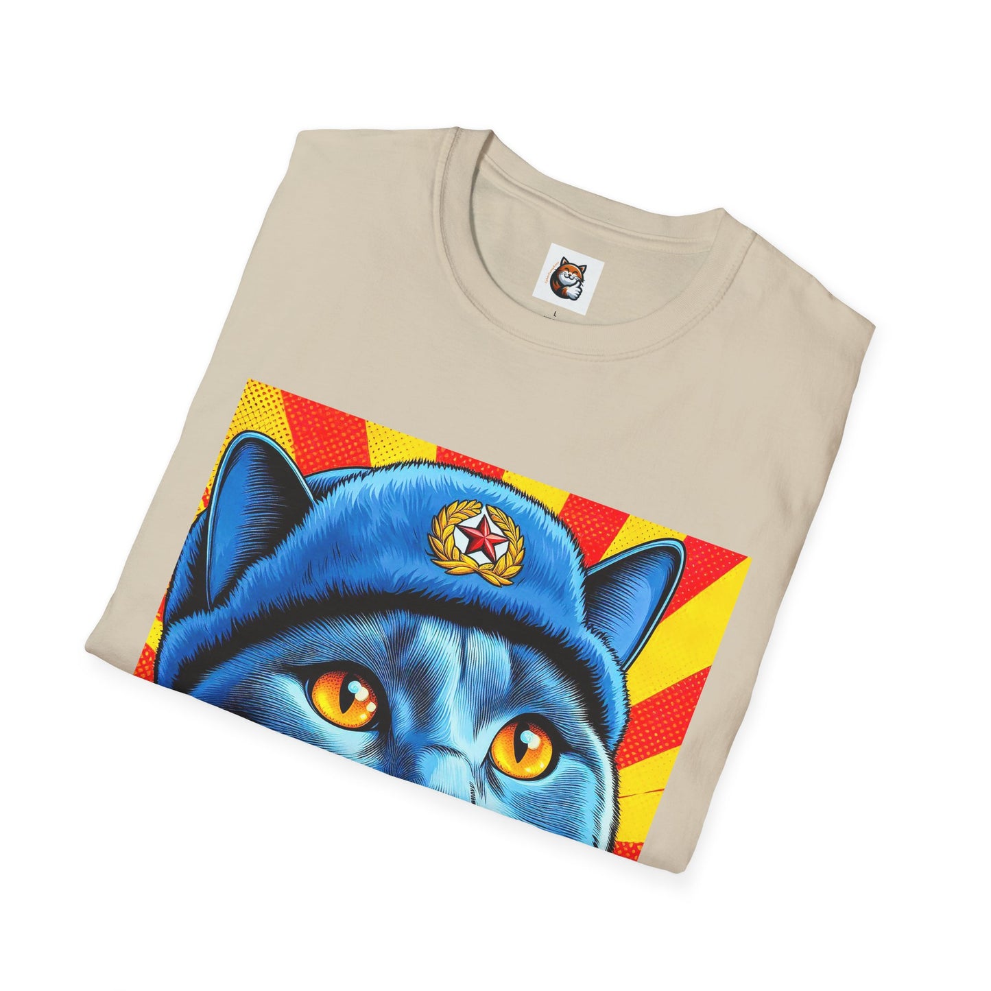 Russian Blue Cat Unisex Softstyle T-Shirt