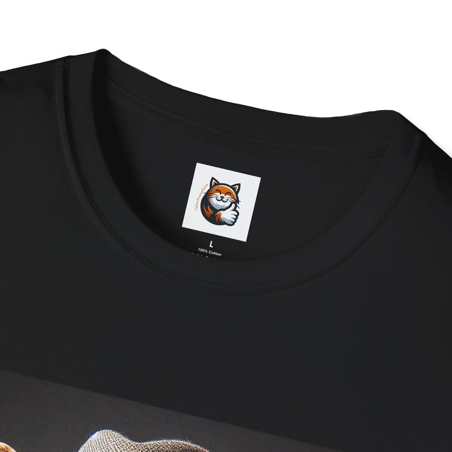 Devon Rex Cat hat and tie Softstyle T-Shirt