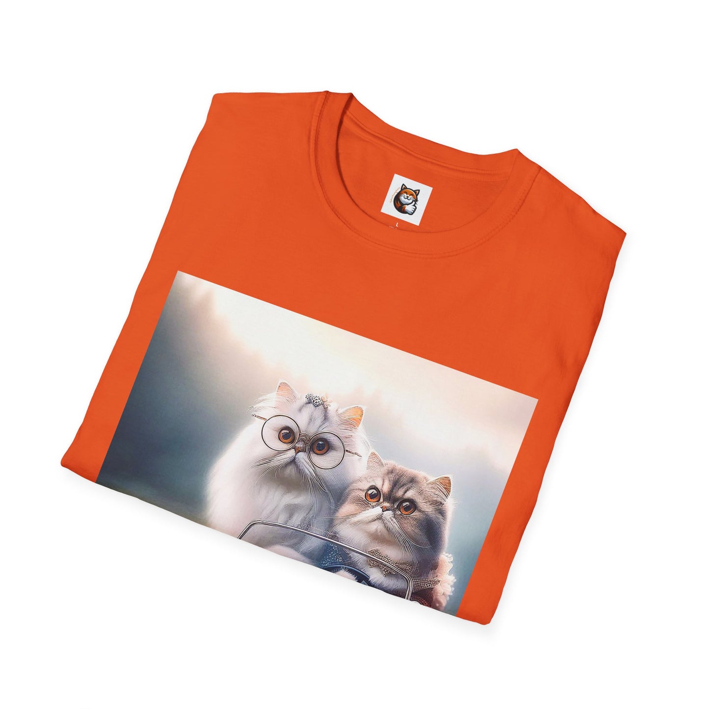 Wacky Persian Cat Unisex Softstyle T-Shirt