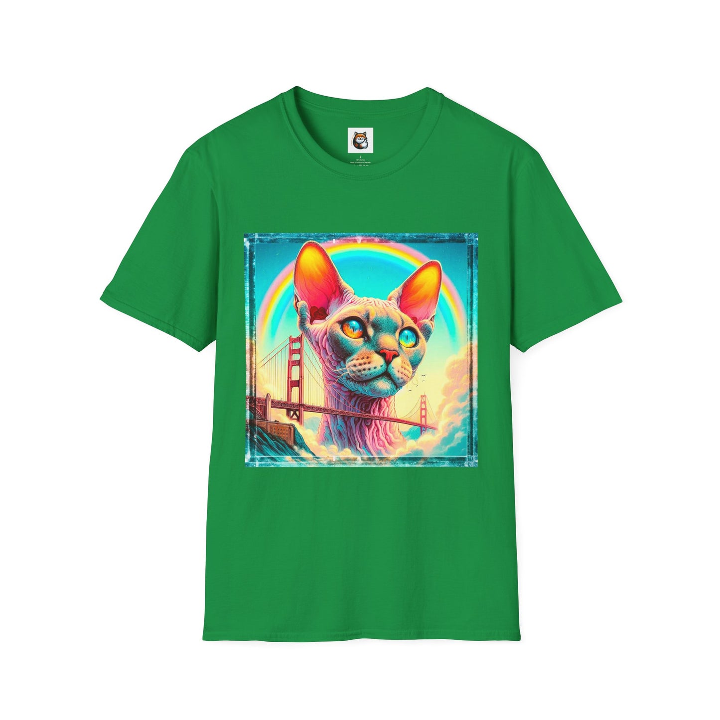 Devon Rex Cat Unisex Softstyle T-Shirt