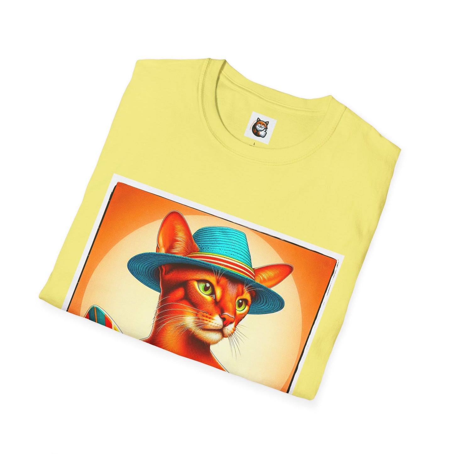 Abyssinian surfing Softstyle T-Shirt