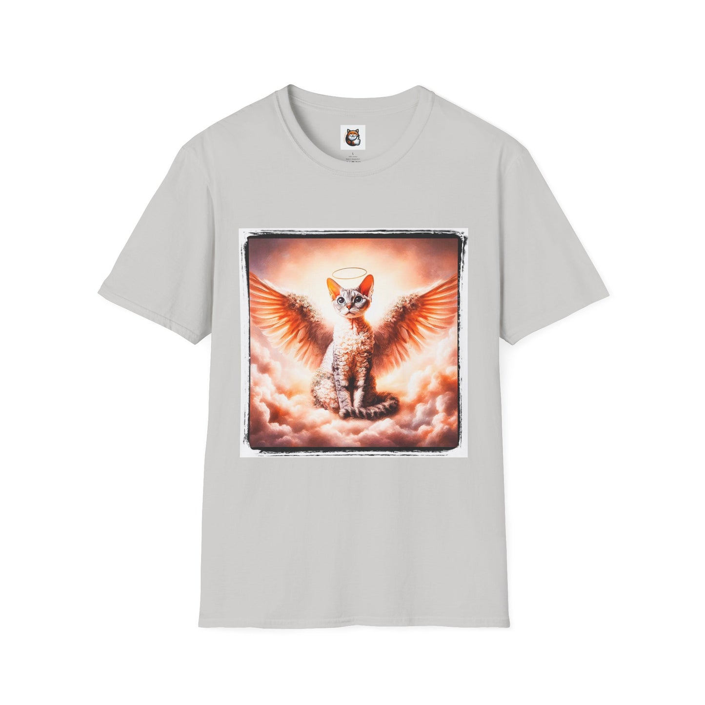 Devon Rex Cat pretty Angel Softstyle T-Shirt