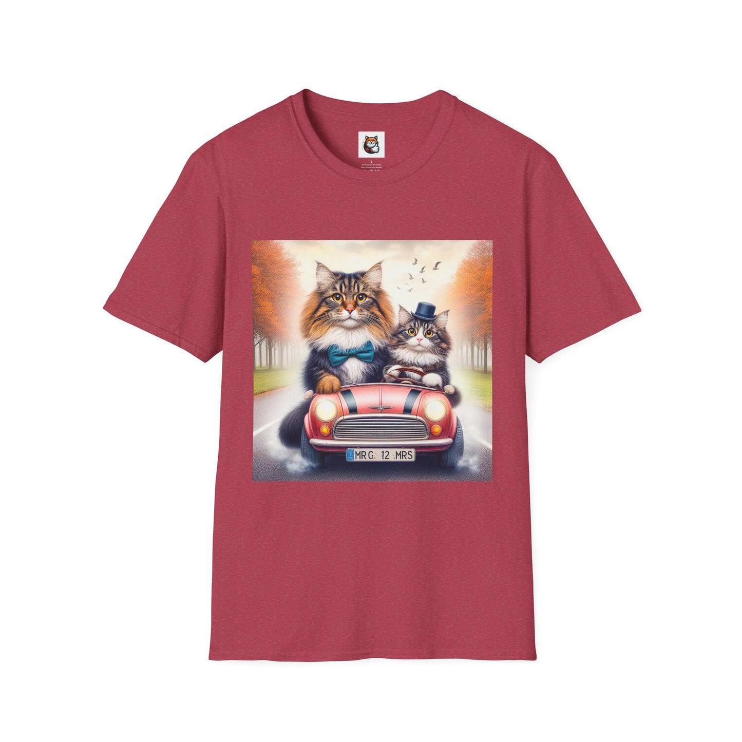 Wacky Norwegian Forest Cat Unisex Softstyle T-Shirt