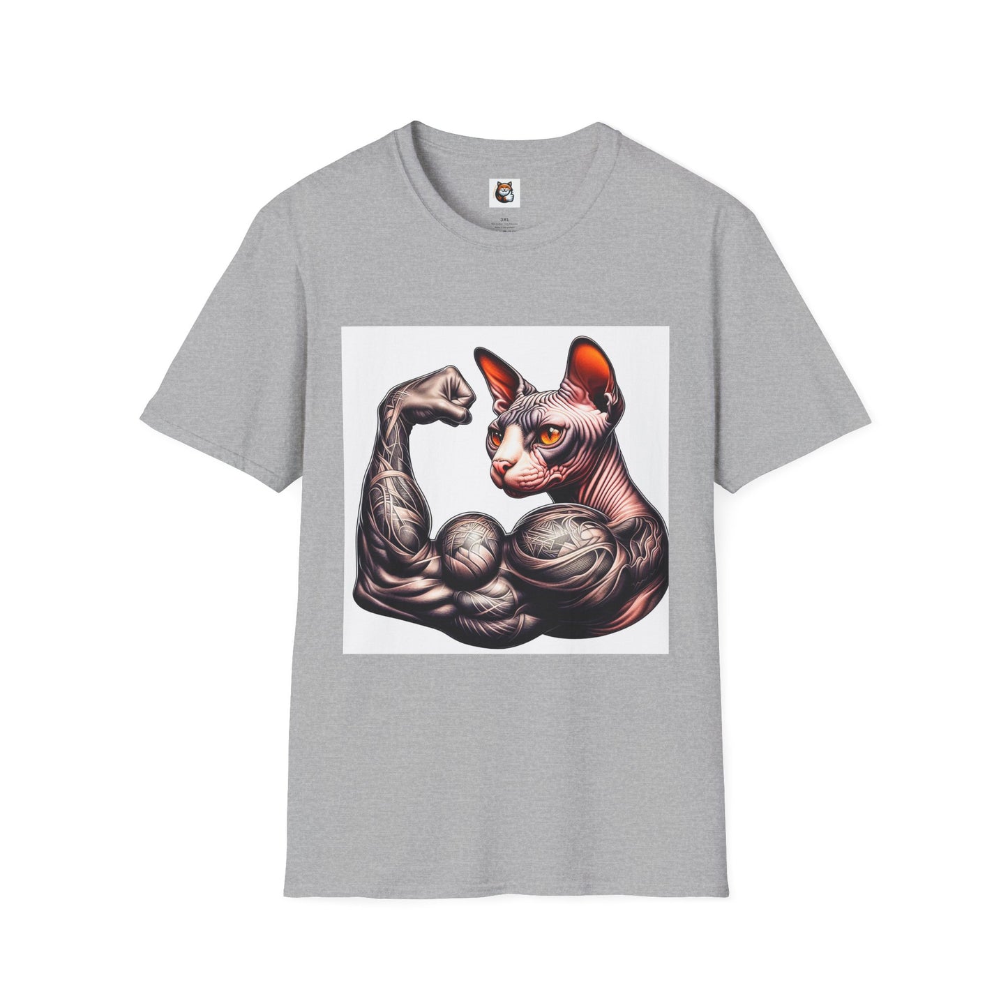 Sphynx Cat muscle man