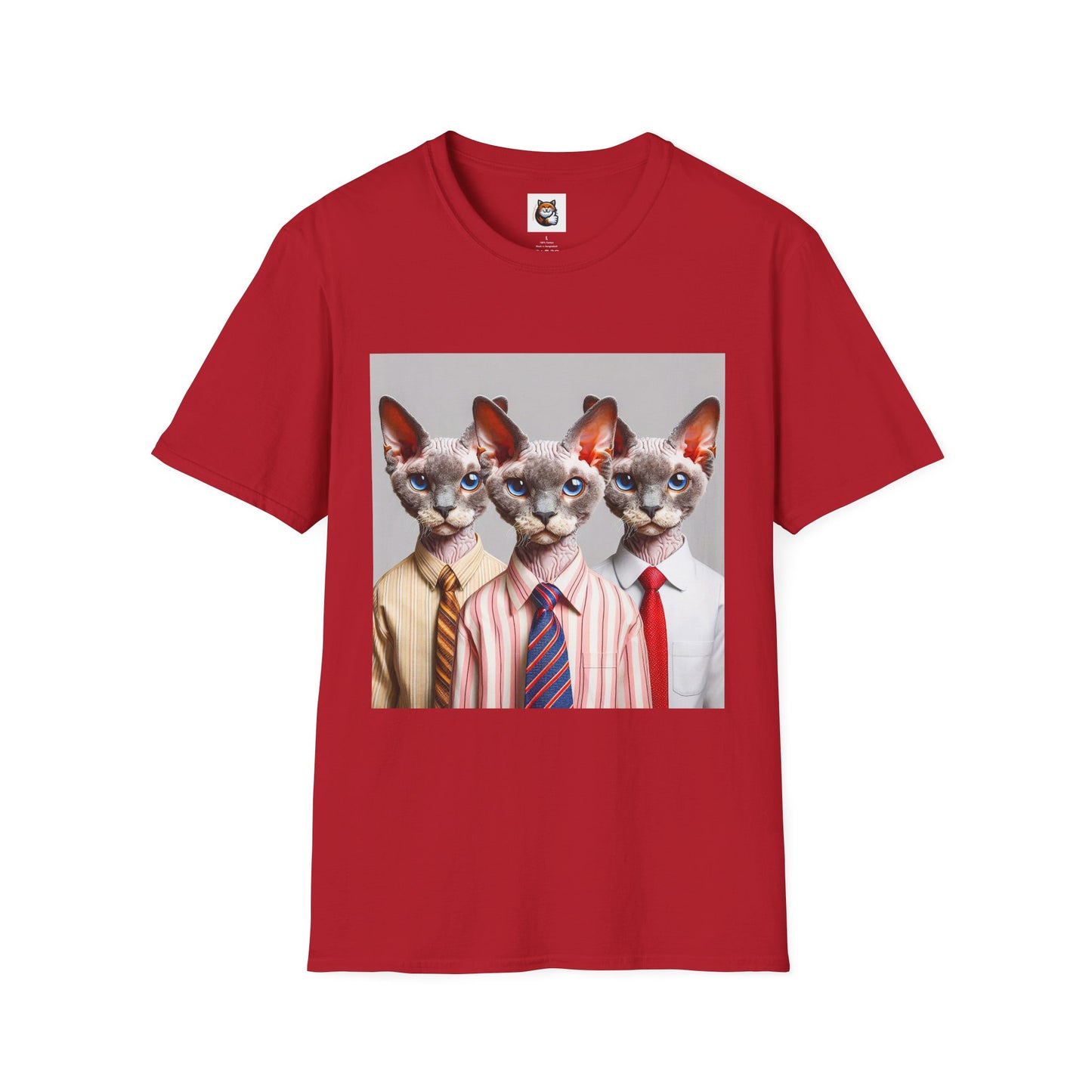Devon Rex Cat business suits Softstyle T-Shirt