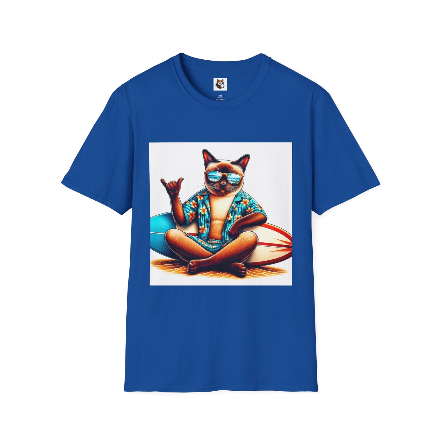 Siamese Cat surfing