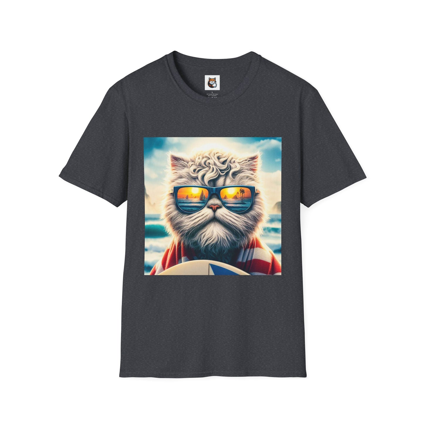 Selkirk Rex Cat T-Shirt beach day