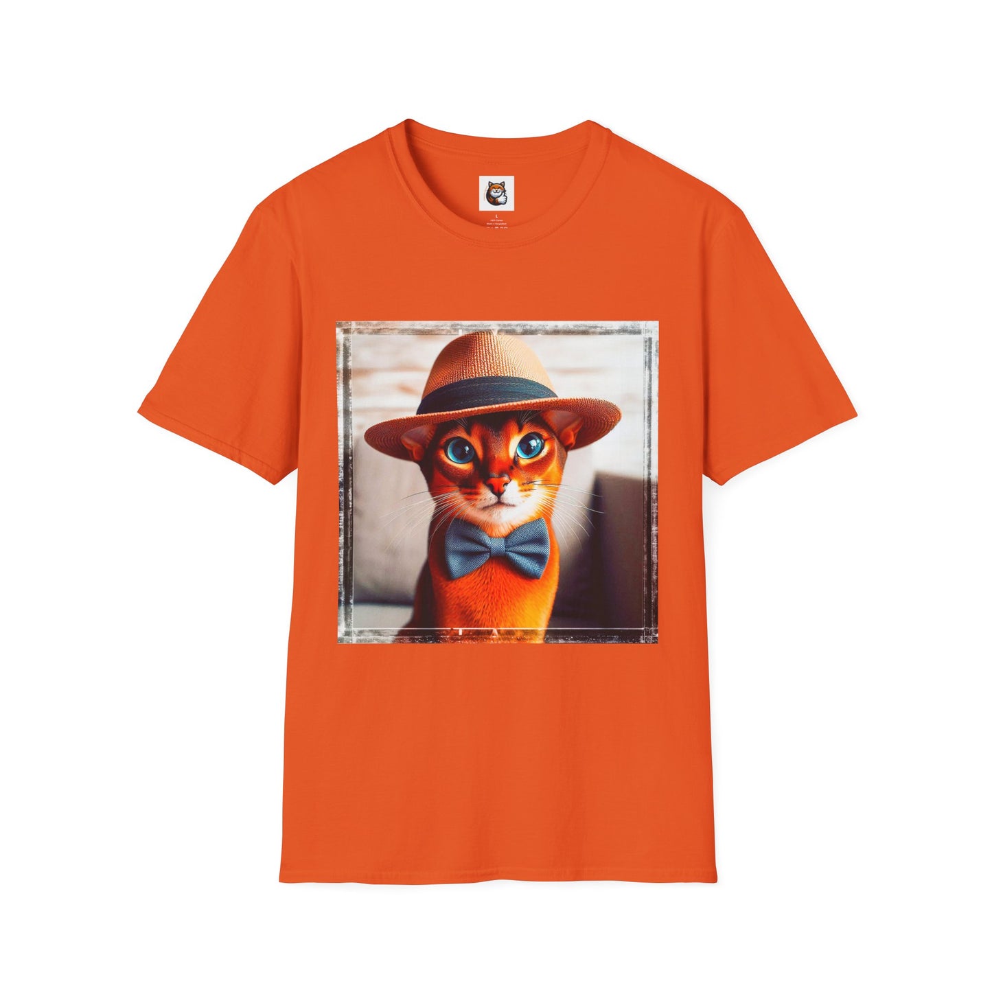 Abyssinian hat and tie Unisex Softstyle T-Shirt