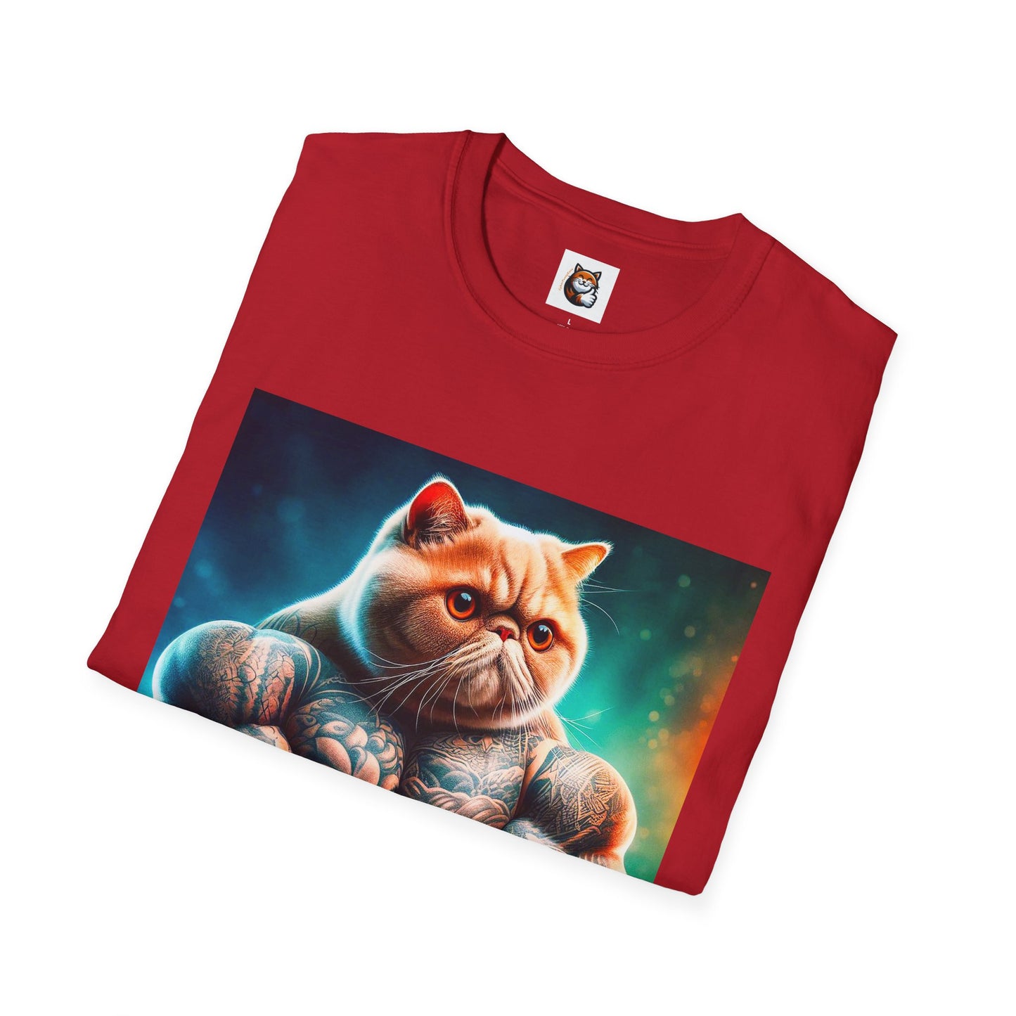 Exotic Shorthair Cat Unisex Softstyle T-Shirt