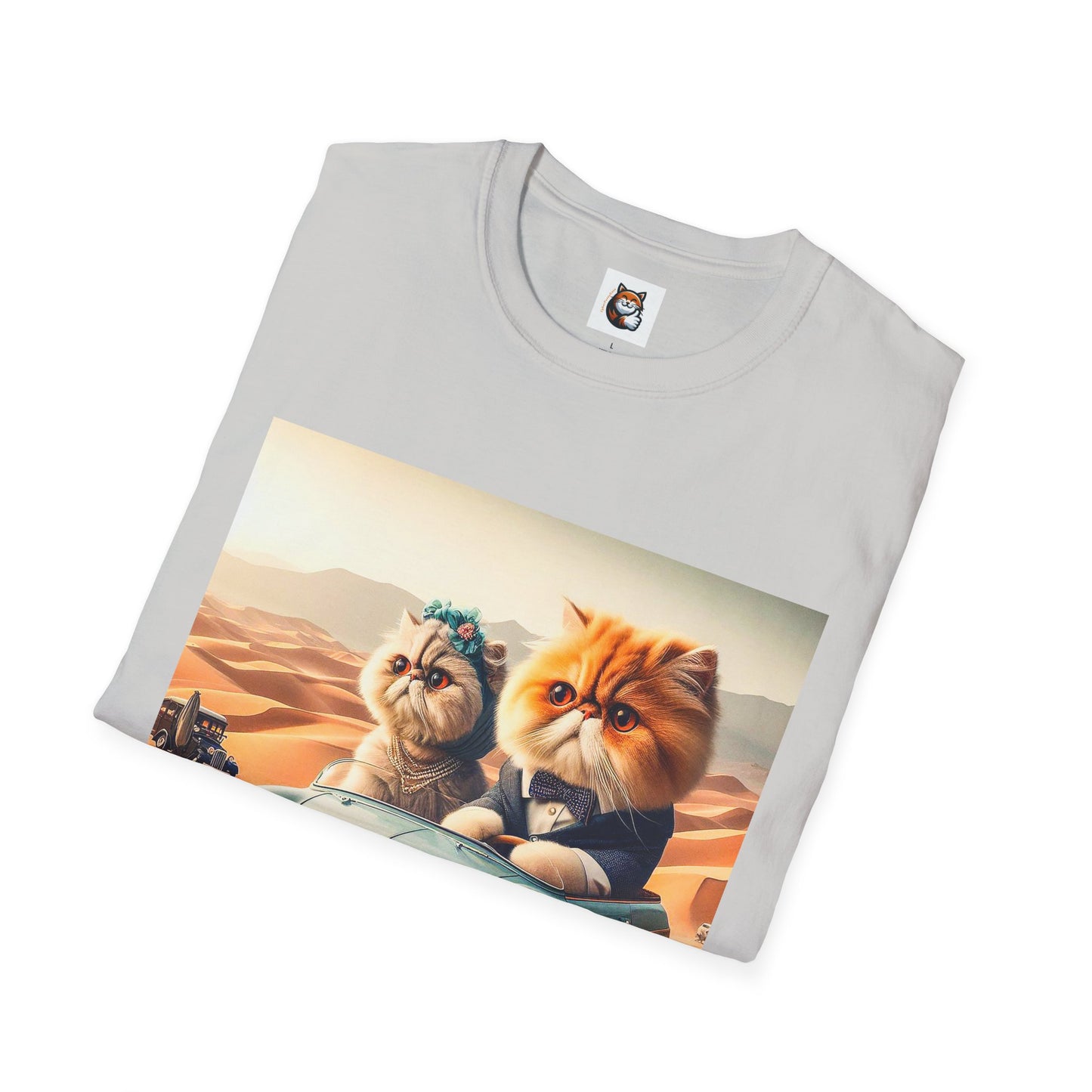 Wacky Persian Cat Unisex Softstyle T-Shirt