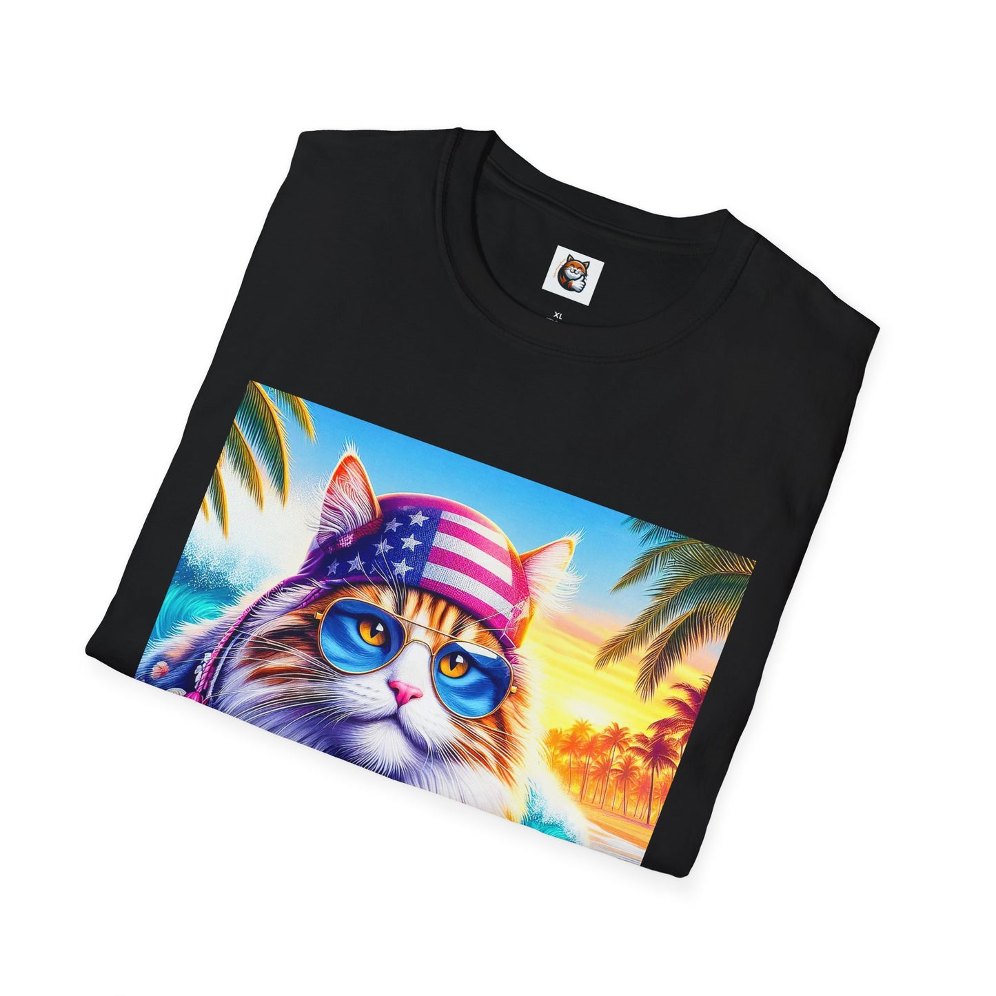 Siberian Cat American surfer