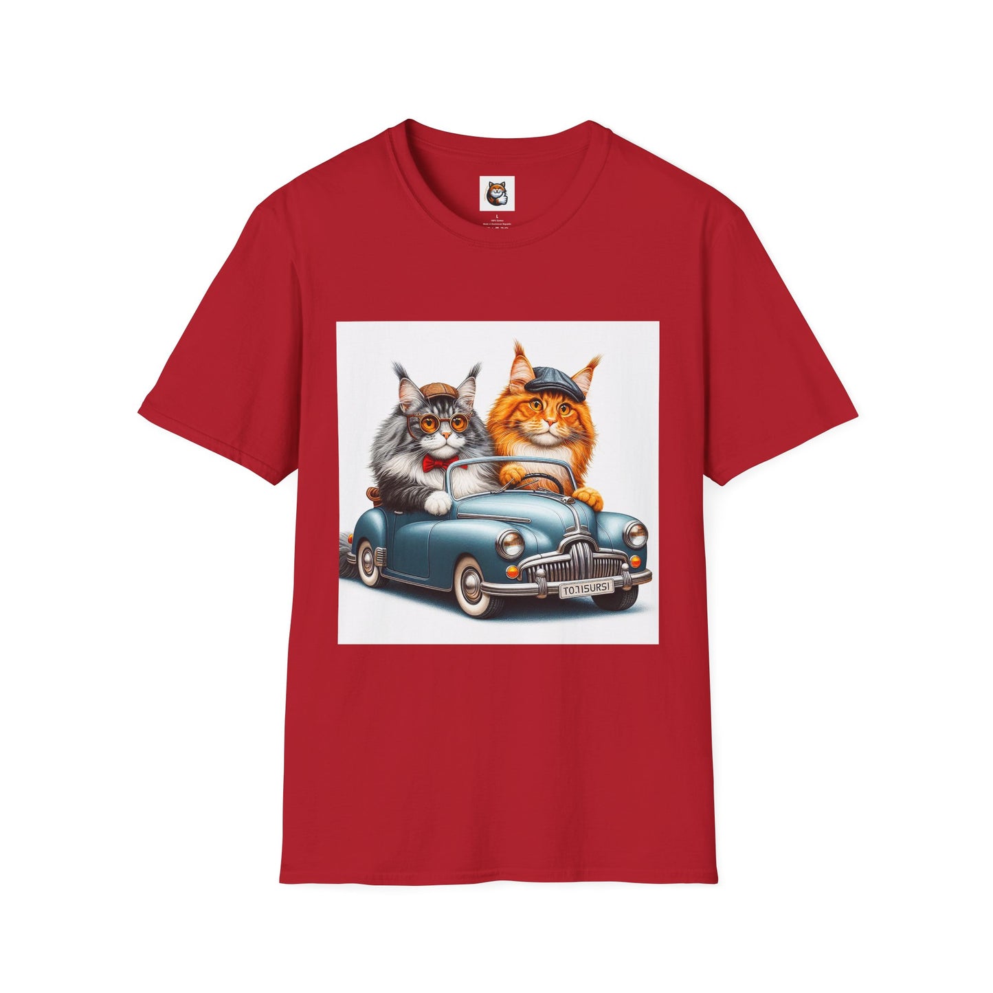 Wacky Maine Coon Unisex Softstyle T-Shirt