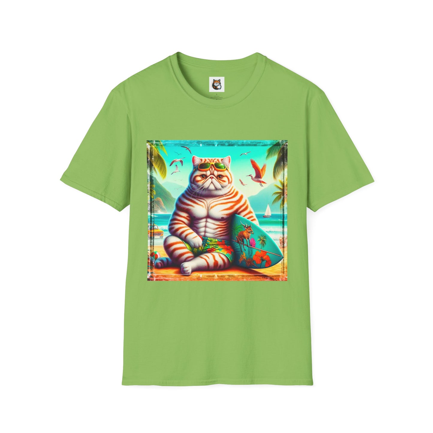 Exotic Shorthair Cat Unisex Softstyle T-Shirt